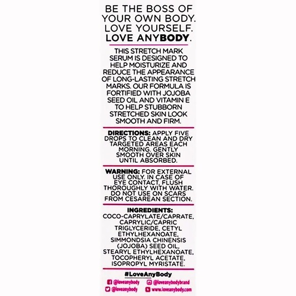 (2) Love AnyBody Stretch Mark Serum Natural Unscented Brand New & Sealed - Picture 5 of 5